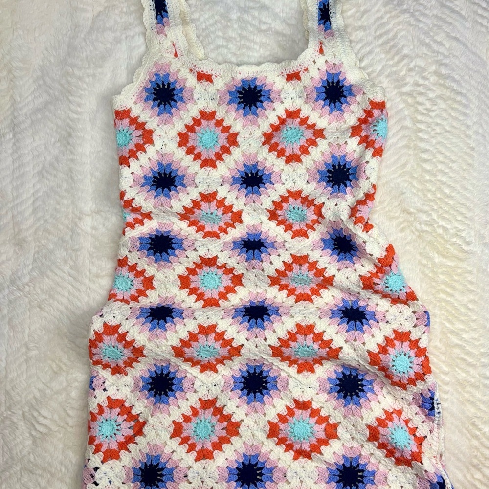 Saltwater LUXE Multicolor Crochet Dress